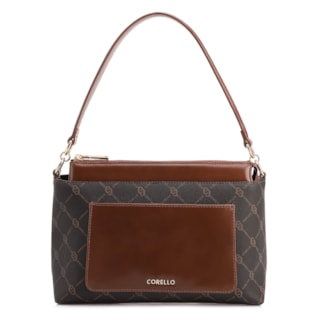 média Alt/couro Marrom Bolso frontal Monograma