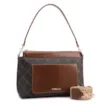  Bolsa De Ombro Média Alt/Couro Marrom Bolso Frontal Monograma - imagem 2