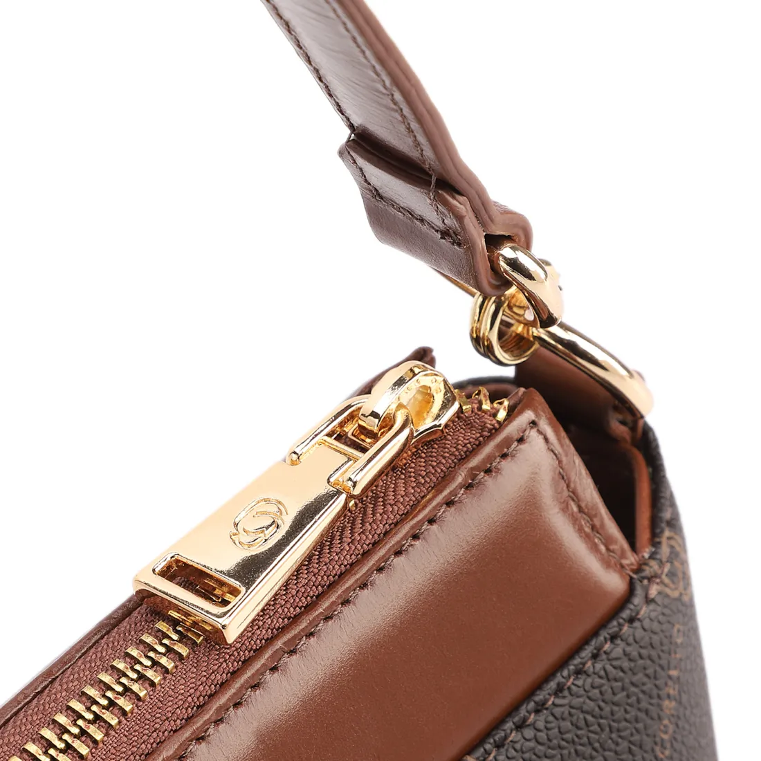  Bolsa De Ombro Média Alt/Couro Marrom Bolso Frontal Monograma - foto 5