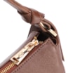 Bolsa De Ombro Média Couro Marrom Alça Nó - imagem 6
