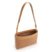  Bolsa De Ombro Média Couro Marrom Claro Rattan - imagem 4