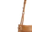 Bolsa De Ombro Média Couro Marrom Claro Rattan - imagem 7