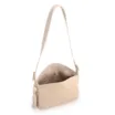  Bolsa De Ombro Média Couro/Ráfia Off White Tramado Barbicacho - imagem 3