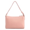 Bolsa De Ombro Média Couro Rosa Alça Nó - imagem 4