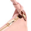 Bolsa De Ombro Média Couro Rosa Alça Nó - imagem 6