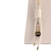 Bolsa De Ombro Média Off White Couro Lezard Pingente - imagem 7