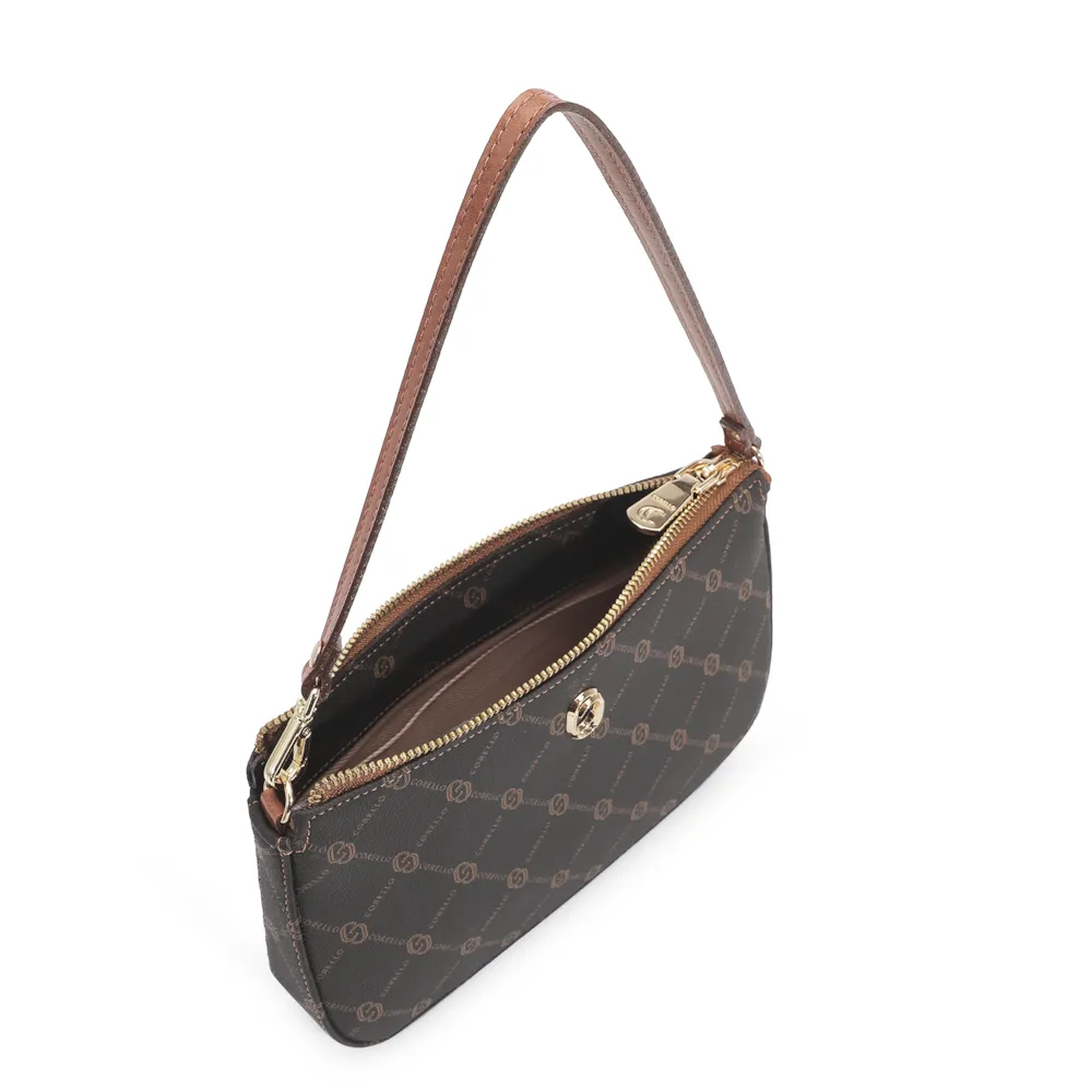 Bolsa De Ombro Monograma Marrom - imagem 4