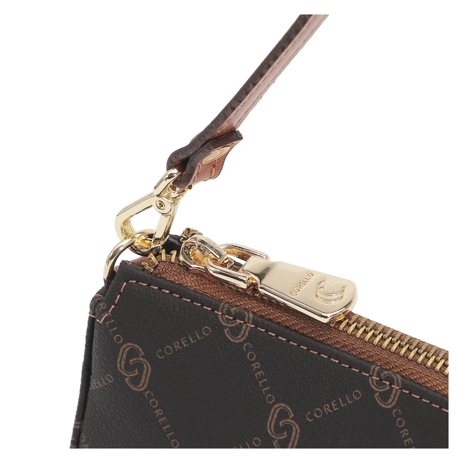Bolsa De Ombro Monograma Marrom