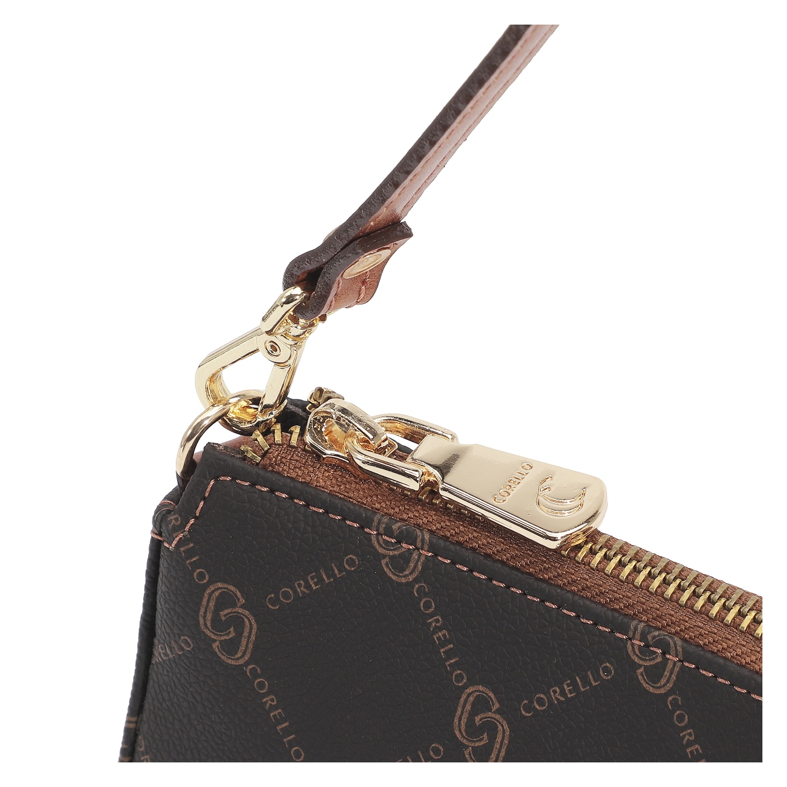 Bolsa De Ombro Monograma Marrom