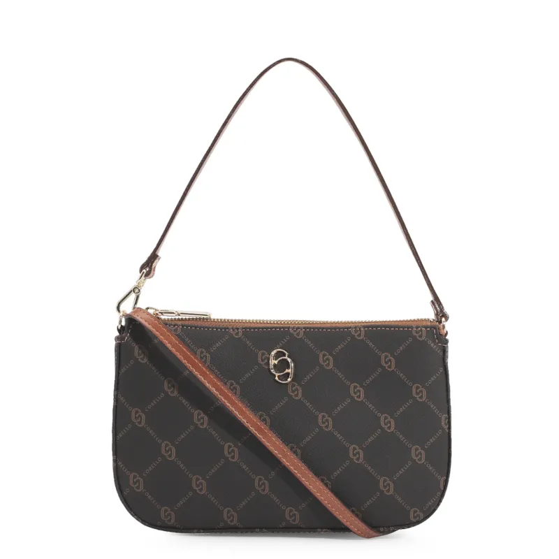 Bolsa De Ombro Monograma Marrom
