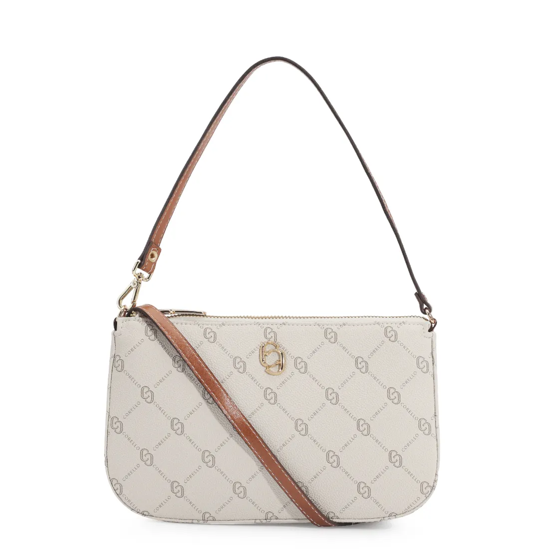 Bolsa De Ombro Monograma Off White