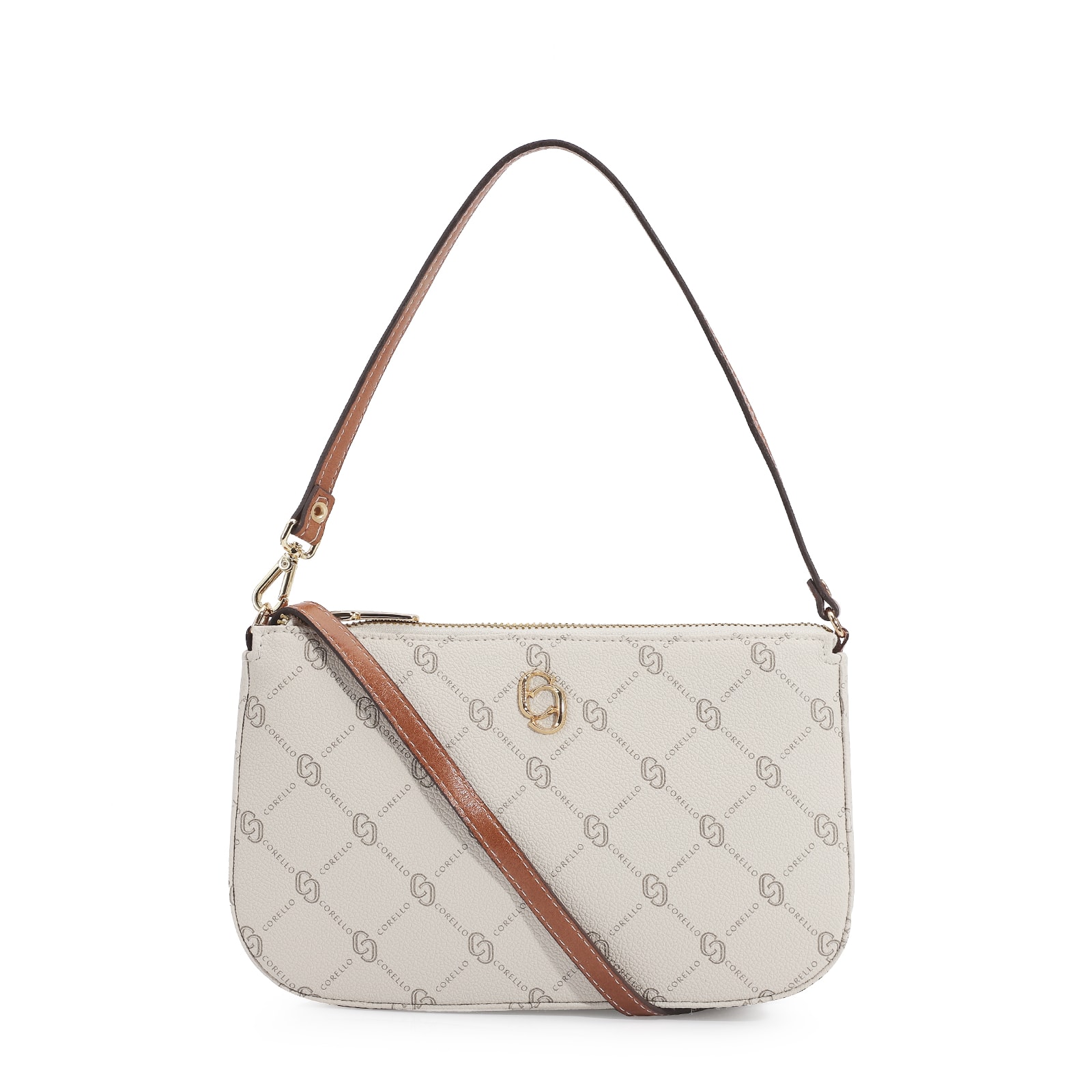 Bolsa De Ombro Monograma Off White
