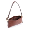 Bolsa De Ombro Ondas Couro Marrom - imagem 5
