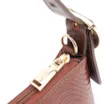 Bolsa De Ombro Ondas Couro Marrom - imagem 6