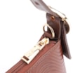 Bolsa De Ombro Ondas Couro Marrom - imagem 6