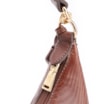 Bolsa De Ombro Ondas Couro Marrom - imagem 5