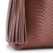 Bolsa De Ombro Ondas Couro Marrom - imagem 8