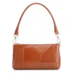 Bolsa De Ombro Patchwork Couro Marrom Claro - imagem 1