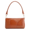 Bolsa De Ombro Patchwork Couro Marrom Claro - imagem 1