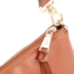 Bolsa De Ombro Patchwork Couro Marrom Claro - imagem 6