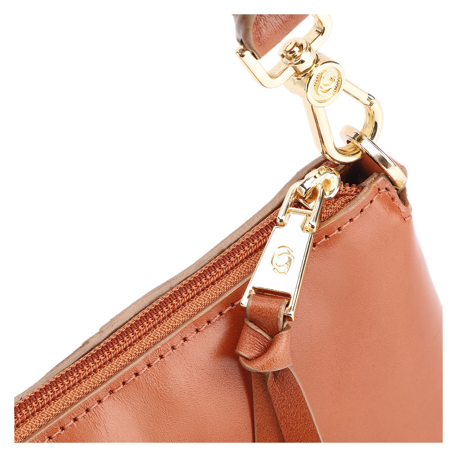 Bolsa De Ombro Patchwork Couro Marrom Claro
