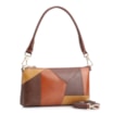 Bolsa De Ombro Patchwork Couro Marrom/Couro Colors - imagem 3