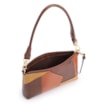 Bolsa De Ombro Patchwork Couro Marrom/Couro Colors - imagem 5