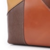 Bolsa De Ombro Patchwork Couro Marrom/Couro Colors - imagem 8