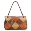 Bolsa De Ombro Patchwork Couro Marrom/Couro Colors - imagem 4