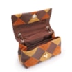 Bolsa De Ombro Patchwork Couro Marrom/Couro Colors - imagem 5