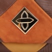 Bolsa De Ombro Patchwork Couro Marrom/Couro Colors - imagem 6