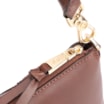 Bolsa De Ombro Patchwork Couro Marrom Escuro - imagem 6