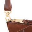 Bolsa De Ombro Patchwork Couro Marrom Escuro - imagem 9