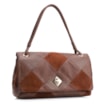 Bolsa De Ombro Patchwork Couro Marrom/Patcwork Marrom - imagem 3