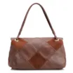 Bolsa De Ombro Patchwork Couro Marrom/Patcwork Marrom - imagem 4