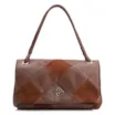 Bolsa De Ombro Patchwork Couro Marrom/Patcwork Marrom - imagem 1