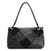 Bolsa De Ombro Patchwork Couro Preto - imagem 4