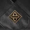 Bolsa De Ombro Patchwork Couro Preto - imagem 6