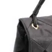 Bolsa De Ombro Patchwork Couro Preto - imagem 8