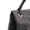 Bolsa De Ombro Patchwork Couro Preto - imagem 8