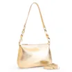 Bolsa De Ombro Pedras Couro Dourado - imagem 3