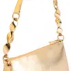 Bolsa De Ombro Pedras Couro Dourado - imagem 8