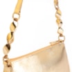 Bolsa De Ombro Pedras Couro Dourado - imagem 8