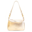 Bolsa De Ombro Pedras Couro Dourado - imagem 1