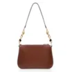 Bolsa De Ombro Pedras Couro Marrom - imagem 3