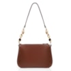 Bolsa De Ombro Pedras Couro Marrom - imagem 3