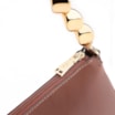 Bolsa De Ombro Pedras Couro Marrom - imagem 5