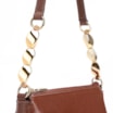 Bolsa De Ombro Pedras Couro Marrom - imagem 7