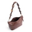 Bolsa De Ombro Pedras Couro Marrom - imagem 4