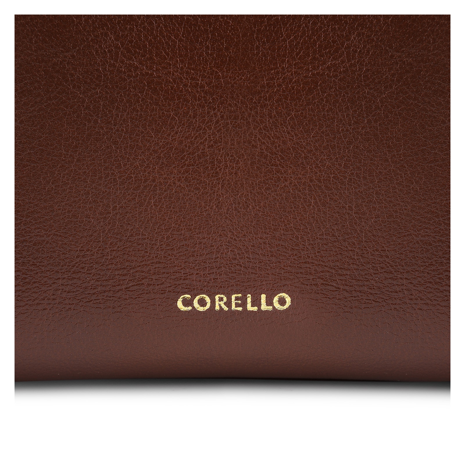 Bolsa De Ombro Pedras Couro Marrom